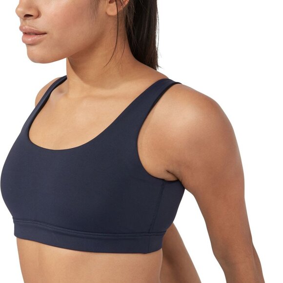 Manduka Presence Bra in Dark Sapphire, size L. NWT - Picture 1 of 8